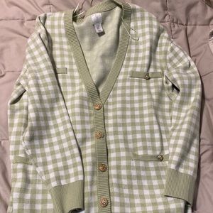 Gingham cardigan